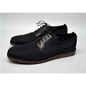 Madden Dress‎ Shoes Foxtin 13 Mens Black Textile Fabric Lace Up Casual Oxford